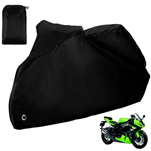 Funda para Moto ZACRO 190T Impermeable Protección rayos UV color Negro