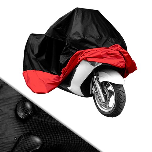 Cubierta para Moto Motocicleta Resistente al Agua a Prueba de UV Smarcy Funda Protector para Moto Color Negro XL