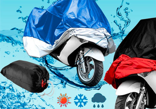 Dontodent - Funda Moto Impermeable, Resistente al Frío y a la Intemperie  190T Negro Protege del Polv Kuyhfg Sin marca