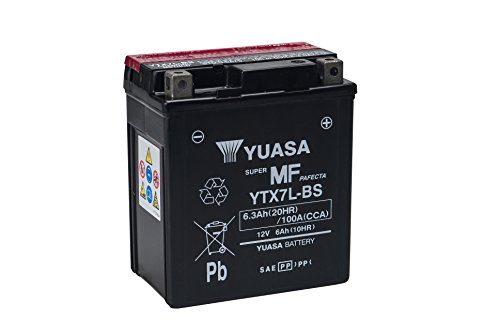 Batería para Moto Yuasa YTX7L-BS 12V 6Ah