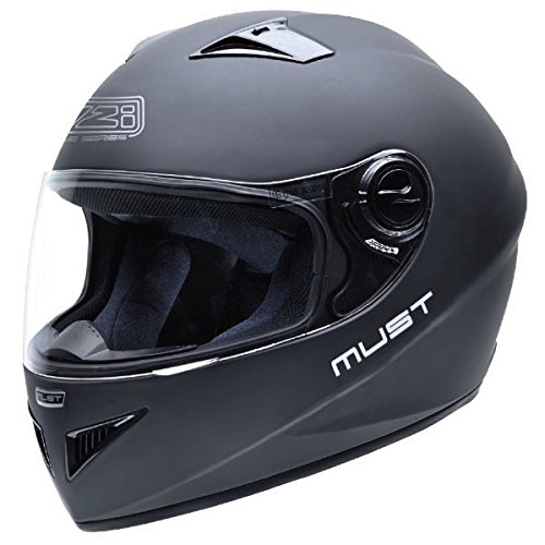 Casco de Moto Homologado NZI Must II Negro Mate