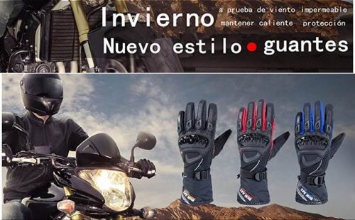 guantes de moto táctiles y baratos para invierno