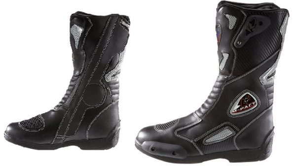 Botas para moto deportivas de cuero