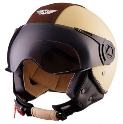 Casco de Moto Jet Abierto Beige H44