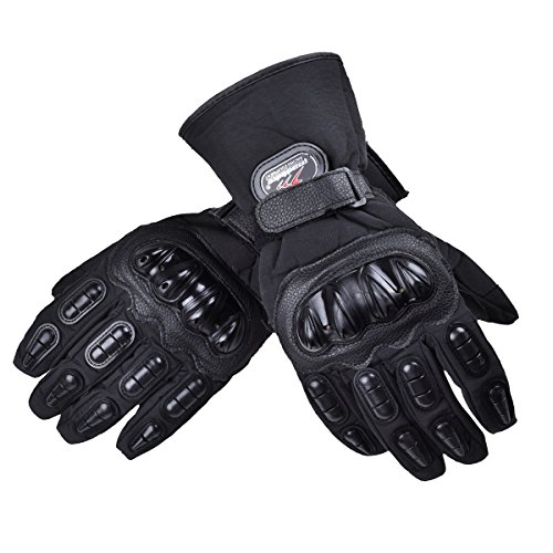 Guantes para motociclista impermeables con protección carbono Madbike